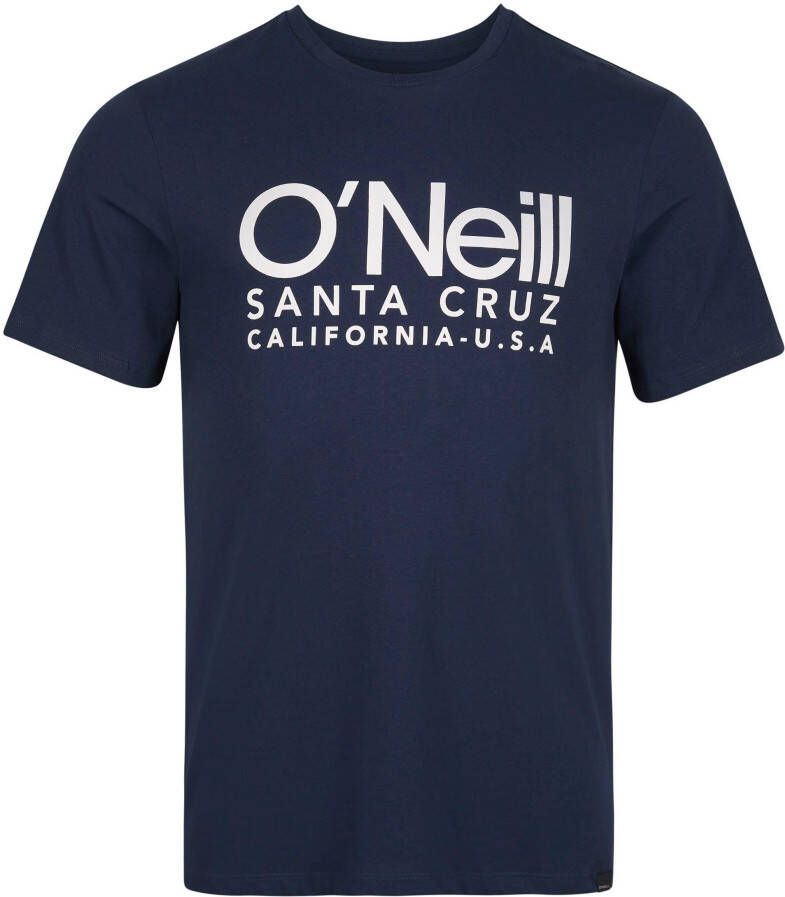 O'Neill regular fit T-shirt met printopdruk donkerblauw
