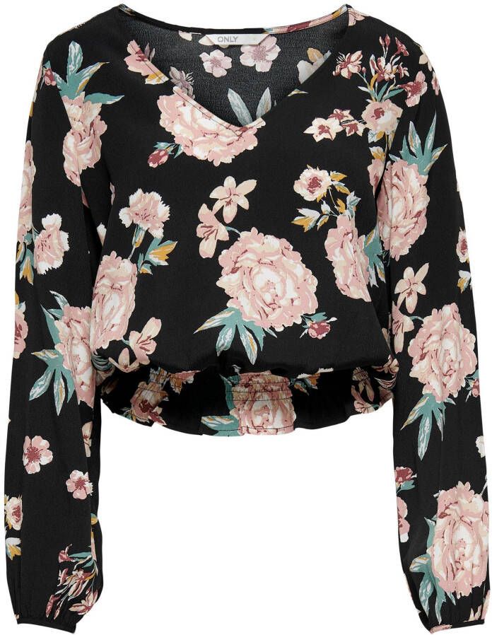 Only Blouse met lange mouwen ONLMARY L S V-NECK TOP