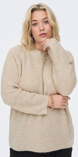 ONLY CARMAKOMA Gebreide trui CARJADE L S PULLOVER KNT NOOS