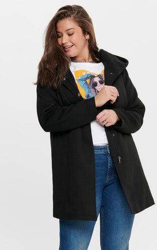 ONLY CARMAKOMA PLUS SIZE lange jas met capuchon model 'CARSEDONA LIGHT COAT' - Foto 3