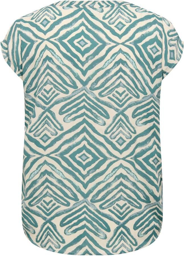 ONLY CARMAKOMA Blouse met korte mouwen CARSHILLA SL SHIRT AOP VIS BS - Foto 3