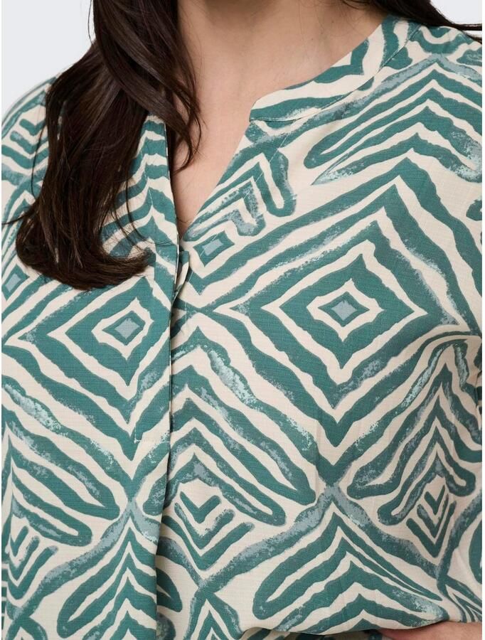 ONLY CARMAKOMA Blouse met korte mouwen CARSHILLA SL SHIRT AOP VIS BS