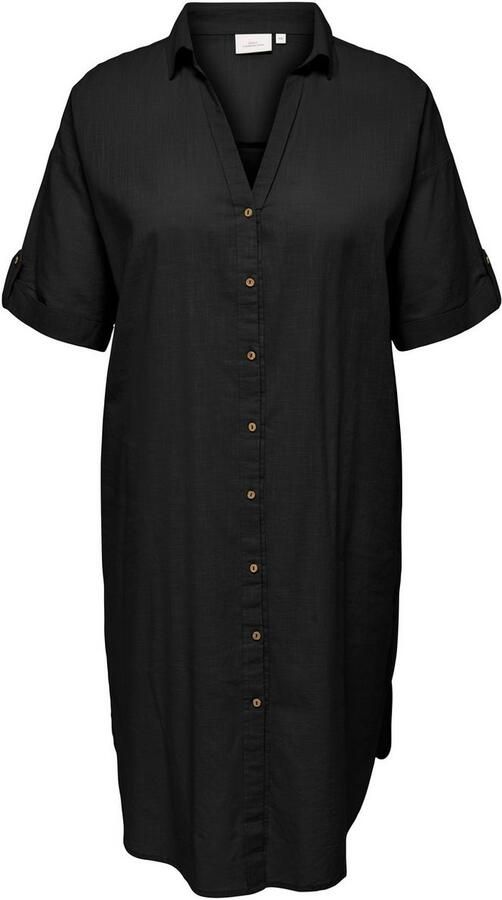 ONLY CARMAKOMA Blousejurk CARCOCO SS BLK SHIRT DRESS WVN - Foto 5