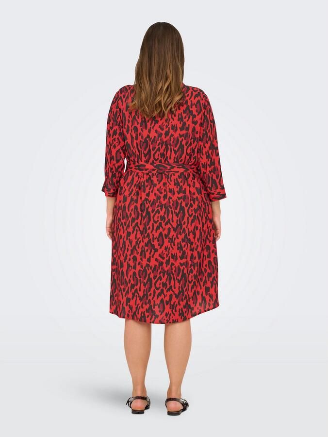 ONLY CARMAKOMA Blousejurk CARHARMONY LIFE 3 4 BLK DRESS AOP BS