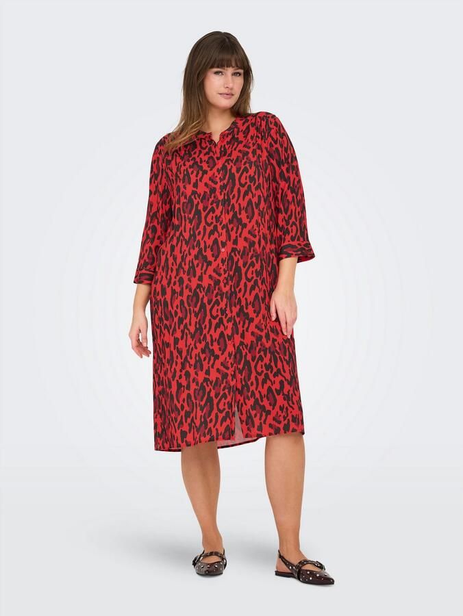 ONLY CARMAKOMA Blousejurk CARHARMONY LIFE 3 4 BLK DRESS AOP BS - Foto 3