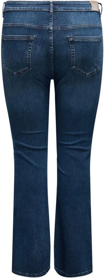Only Carmakoma Wijd uitlopende Donkerblauwe Denim Jeans Blue Dames - Foto 5