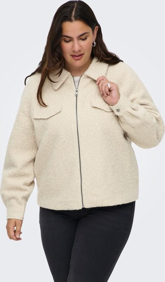 ONLY CARMAKOMA Bouclé jas CARMALO SHORT BOUCLE JACKET OTW NOOS - Foto 7