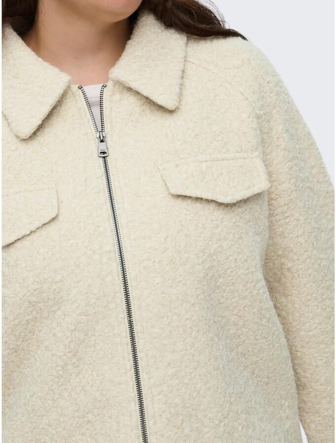 ONLY CARMAKOMA Bouclé jas CARMALO SHORT BOUCLE JACKET OTW NOOS - Foto 3