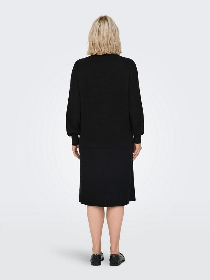 ONLY CARMAKOMA Gebreide jurk CARKATIA LS V-NECK DRESS KNT NOOS - Foto 2