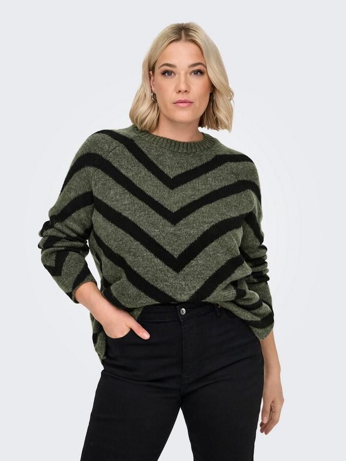 ONLY CARMAKOMA Gebreide trui CARELIZA L S PULLOVER KNT NOOS - Foto 11