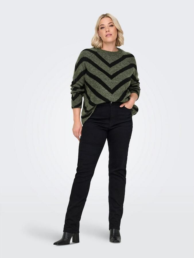 ONLY CARMAKOMA Gebreide trui CARELIZA L S PULLOVER KNT NOOS - Foto 3