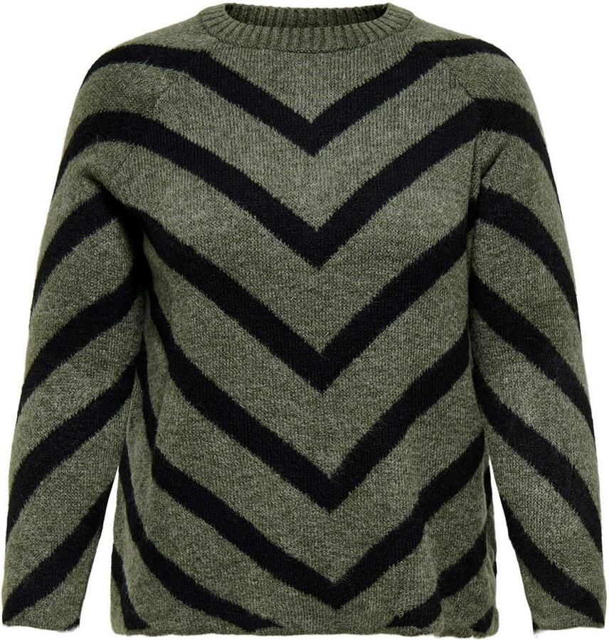 ONLY CARMAKOMA Gebreide trui CARELIZA L S PULLOVER KNT NOOS