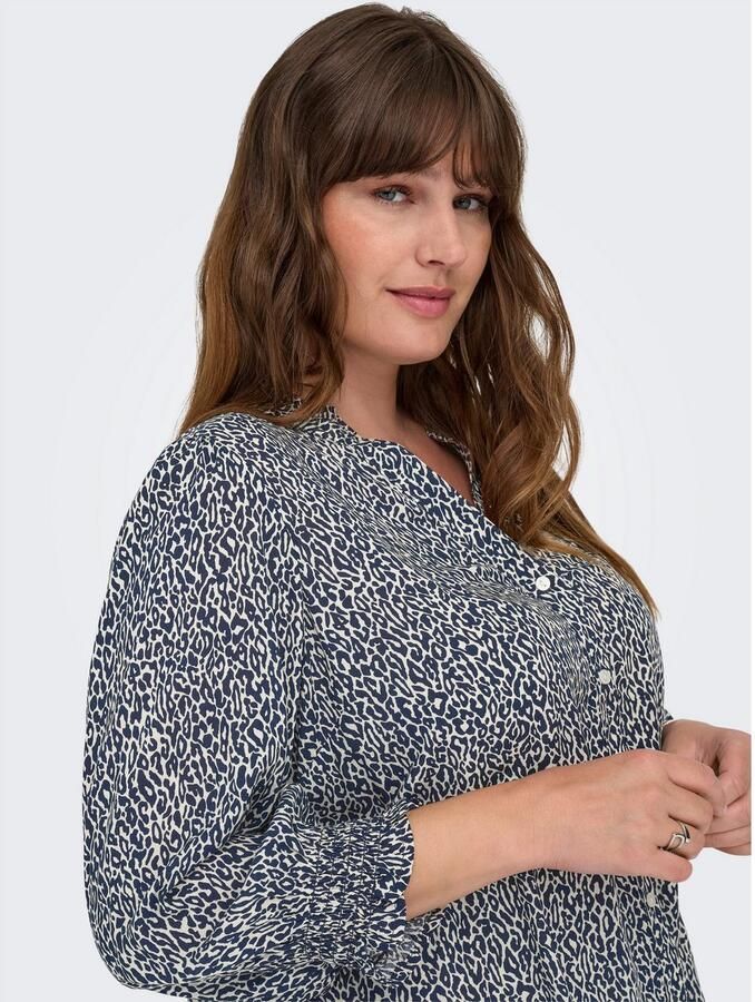 ONLY CARMAKOMA Gedessineerde blouse CARRAYA 3 4 SHIRT WVN NOOS - Foto 2
