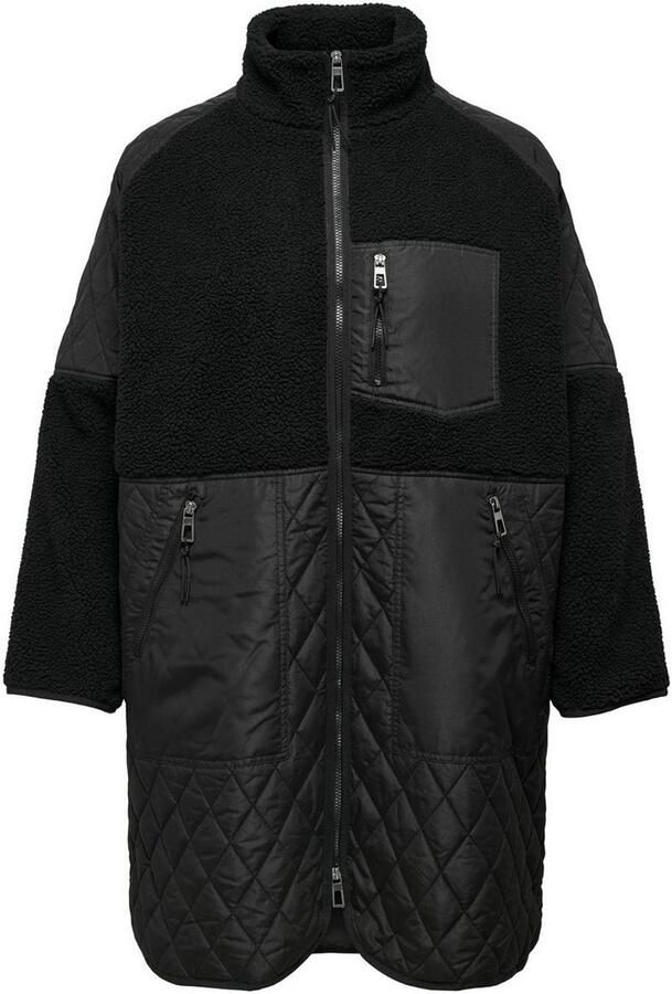 ONLY CARMAKOMA Gewatteerde jas CAROHIO QUILT MIX FLEECE JACKET CC OTW - Foto 3