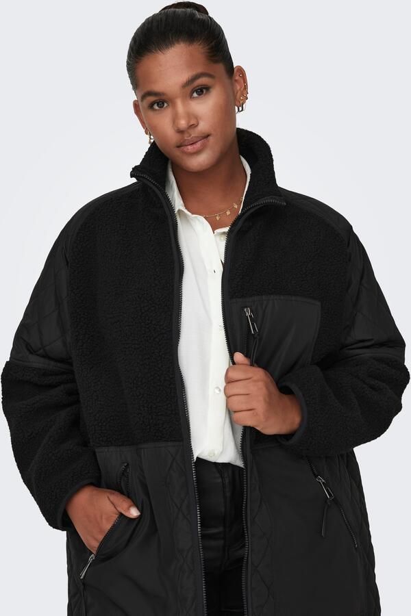 ONLY CARMAKOMA Gewatteerde jas CAROHIO QUILT MIX FLEECE JACKET CC OTW - Foto 4