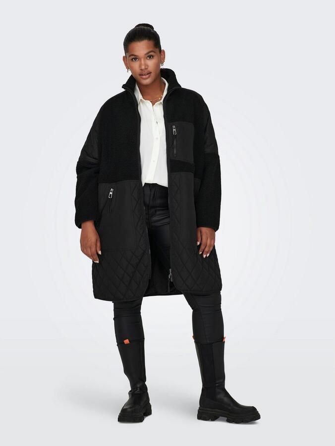 ONLY CARMAKOMA Gewatteerde jas CAROHIO QUILT MIX FLEECE JACKET CC OTW - Foto 2