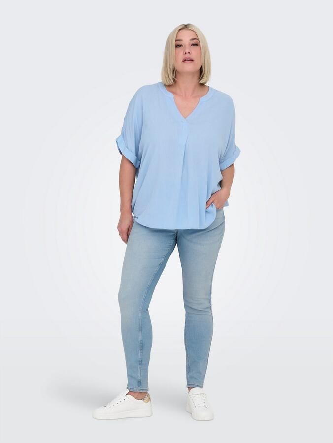 ONLY CARMAKOMA High-waist jeans CARANNA HW SKINNY ANK DNM ANA NOOS - Foto 8