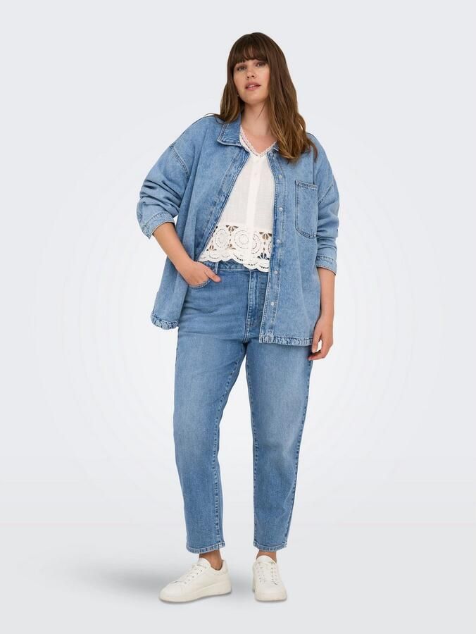 ONLY CARMAKOMA High-waist jeans CAREMILY STRETCH HW ST AK DNM CRO005 - Foto 2