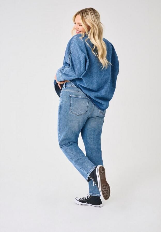 ONLY CARMAKOMA High-waist jeans CAREMILY STRETCH HW ST AK DNM CRO005 - Foto 5