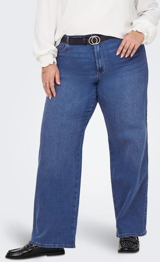 ONLY CARMAKOMA High-waist jeans CARSNOW HW WIDE DNM JEANS PIM MBD NOOS - Foto 8