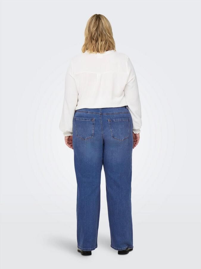 ONLY CARMAKOMA High-waist jeans CARSNOW HW WIDE DNM JEANS PIM MBD NOOS - Foto 6