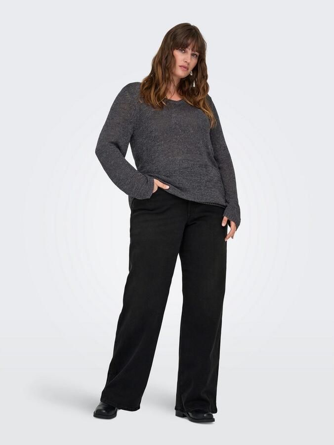 ONLY CARMAKOMA High-waist jeans CARSNOW HW WIDE DNM JEANS PIM WB - Foto 6