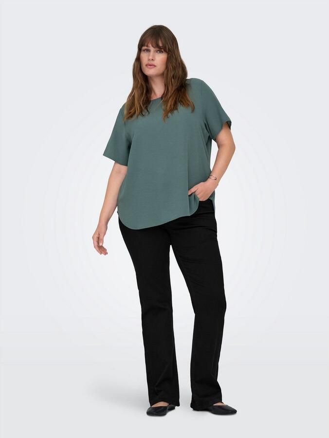 ONLY CARMAKOMA High-waist jeans CARWILLY HW FLARED PIM2343 DNM - Foto 4