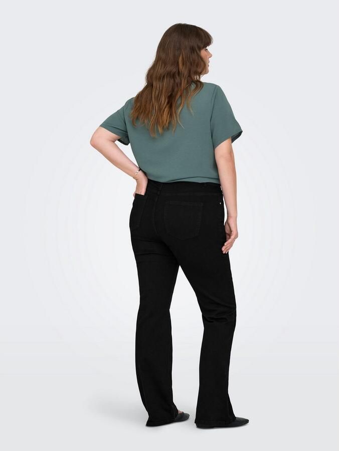 ONLY CARMAKOMA High-waist jeans CARWILLY HW FLARED PIM2343 DNM - Foto 5