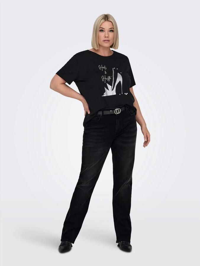 ONLY CARMAKOMA High-waist jeans CARWILLY HW STRAIGHT DNM REA1099 NOOS - Foto 4