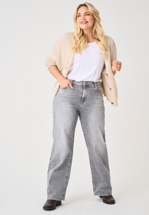 ONLY CARMAKOMA High-waist jeans CARWILLY HW WIDE DNM TAI0918 - Foto 5