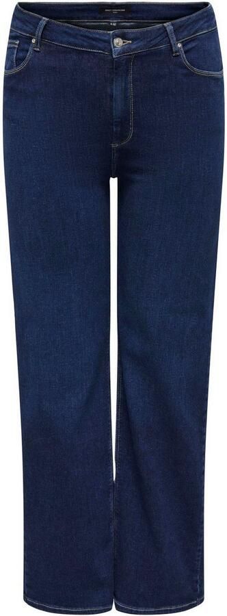 ONLY CARMAKOMA high waist wide leg jeans CARWILLY dark blue denim - Foto 6