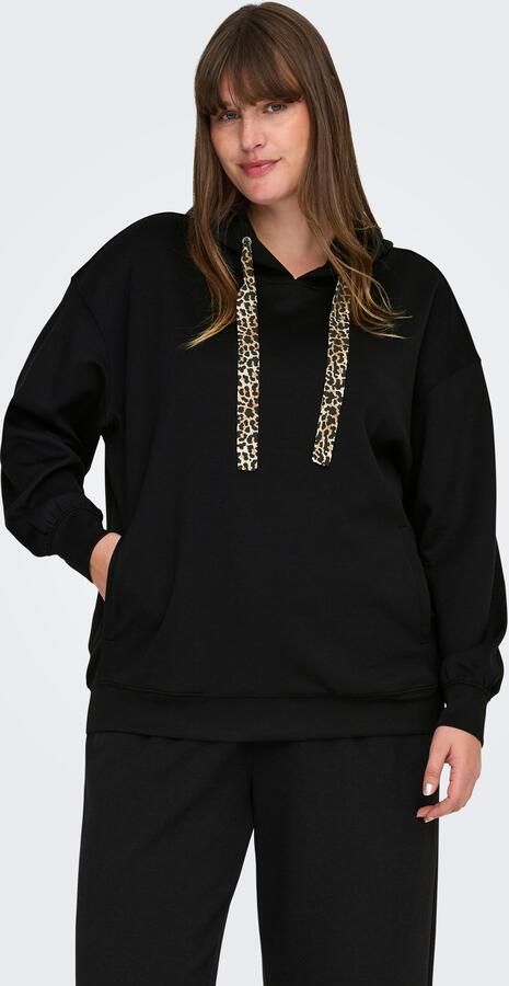 ONLY CARMAKOMA Hoodie CARALINA LIFE LEO DETAIL HOOD BOX JRS - Foto 6