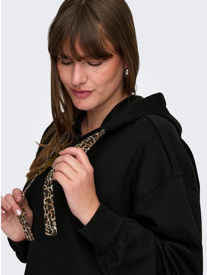 ONLY CARMAKOMA Hoodie CARALINA LIFE LEO DETAIL HOOD BOX JRS - Foto 2