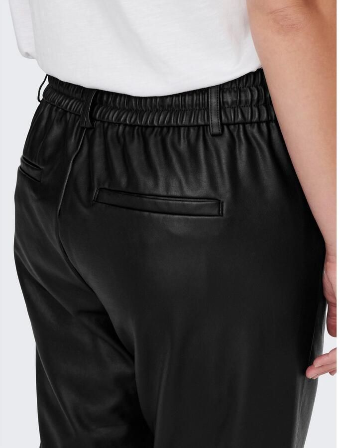 ONLY CARMAKOMA Imitatieleren broek CARGOLDTRASH LIFE EASY COATED PANT PNT - Foto 2