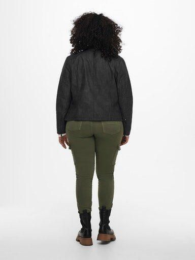 ONLY CARMAKOMA Imitatieleren jack CARAVANA FAUX LEATHER BIKER OTW - Foto 8