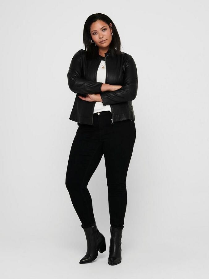 ONLY CARMAKOMA Imitatieleren jack CARROBBER FAUX LEATHER JACKET NOOS - Foto 6