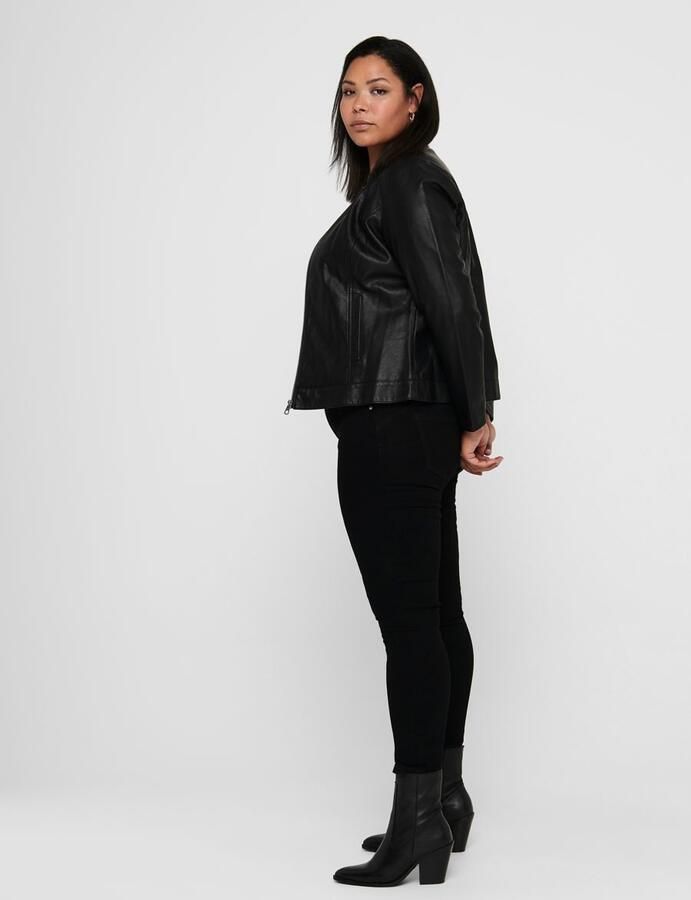 ONLY CARMAKOMA Imitatieleren jack CARROBBER FAUX LEATHER JACKET NOOS - Foto 4