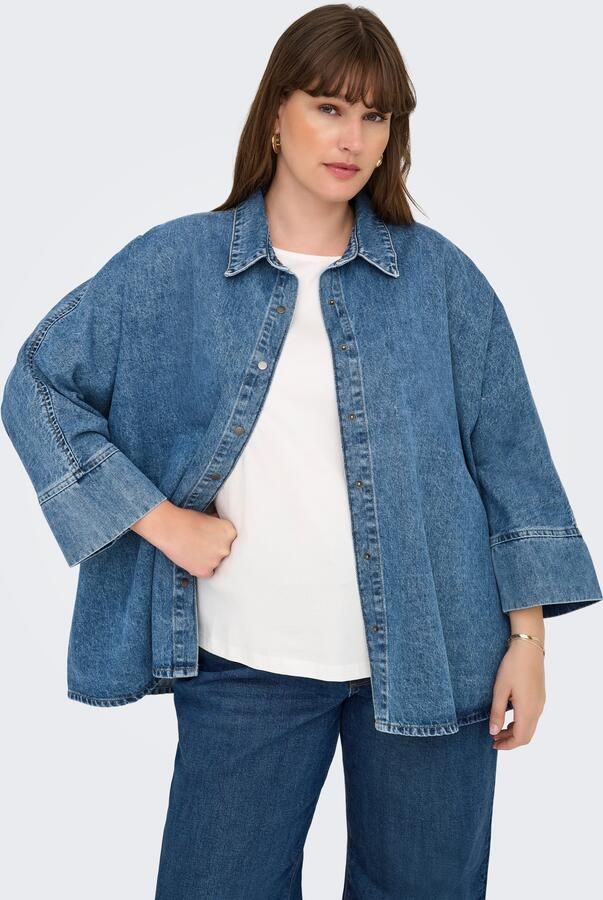 ONLY CARMAKOMA Jeans blouse CARGRACE 3 4 DNM SHIRT CRO - Foto 7