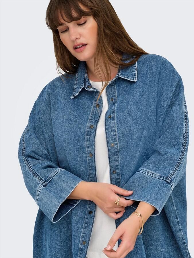 ONLY CARMAKOMA Jeans blouse CARGRACE 3 4 DNM SHIRT CRO - Foto 3