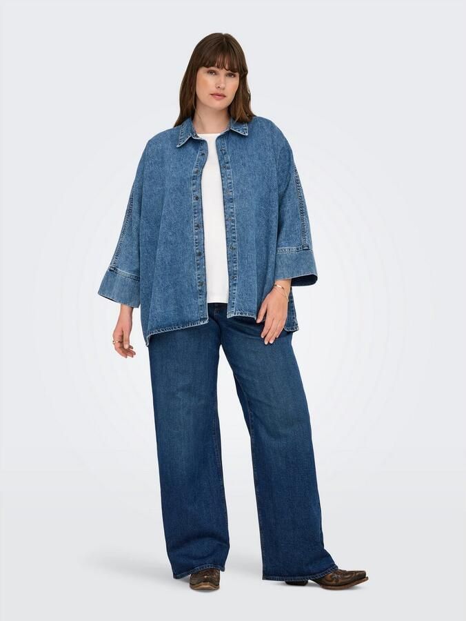 ONLY CARMAKOMA Jeans blouse CARGRACE 3 4 DNM SHIRT CRO - Foto 4