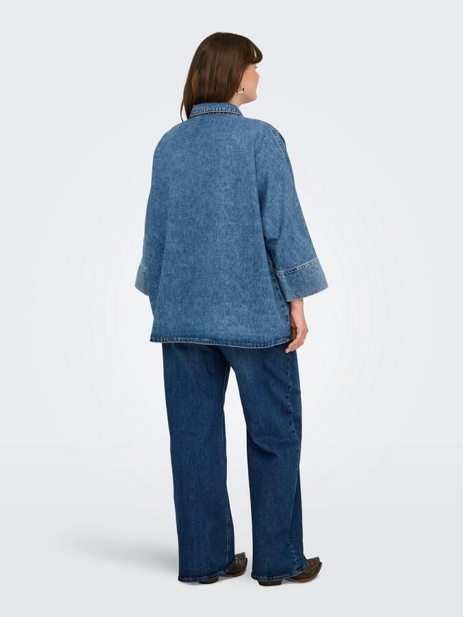 ONLY CARMAKOMA Jeans blouse CARGRACE 3 4 DNM SHIRT CRO - Foto 6