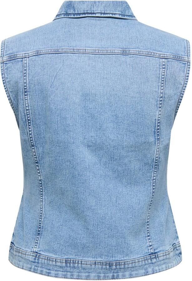 Only Carmakoma Denim Vest voor Stijlvolle Outfits Blue Dames - Foto 9