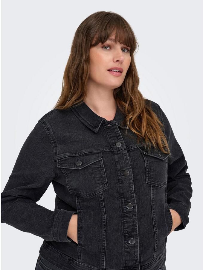 ONLY CARMAKOMA Jeansjack CARWESPA LS DGD JACKET DNM