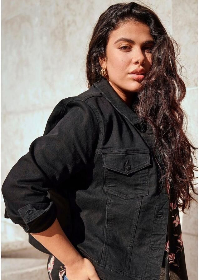 ONLY CARMAKOMA Jeansjack CARWESPA LS JACKET BLACK DNM - Foto 7