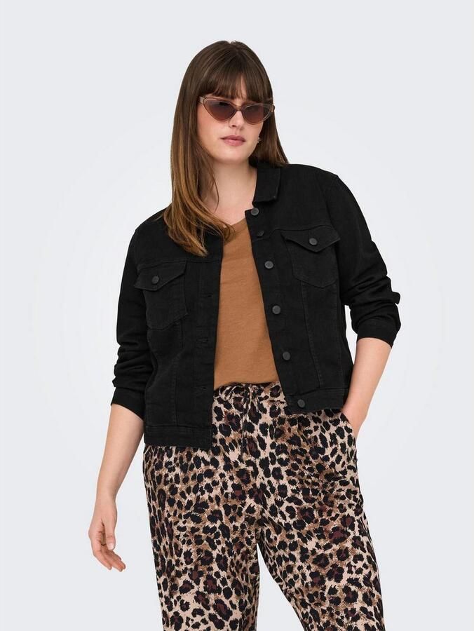 ONLY CARMAKOMA Jeansjack CARWESPA LS JACKET BLACK DNM - Foto 4