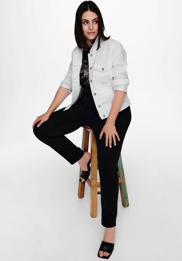 ONLY CARMAKOMA PLUS SIZE jeansjack met knoopsluiting model 'CARWESPA' - Foto 5
