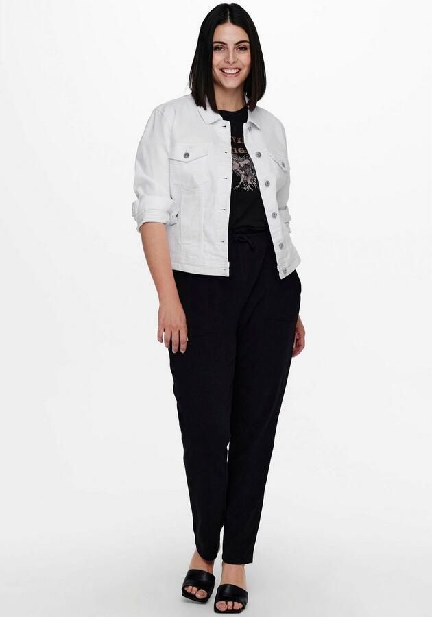 ONLY CARMAKOMA PLUS SIZE jeansjack met knoopsluiting model 'CARWESPA' - Foto 6