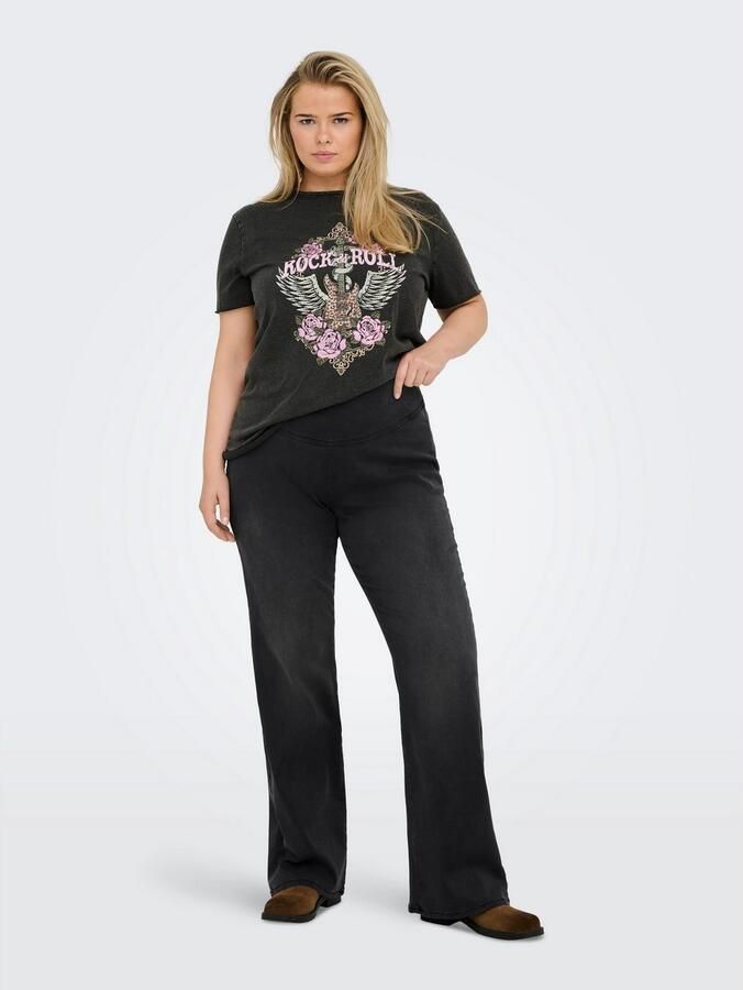 ONLY CARMAKOMA Jeanslegging CARROYAL MID WAIST FLARED LEGGING - Foto 3