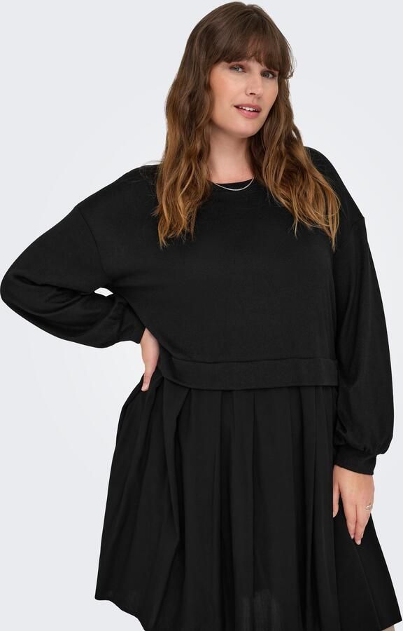 ONLY CARMAKOMA Jerseyjurk CARUMA ALBA L S MIX KNEE DRESS JRS - Foto 6