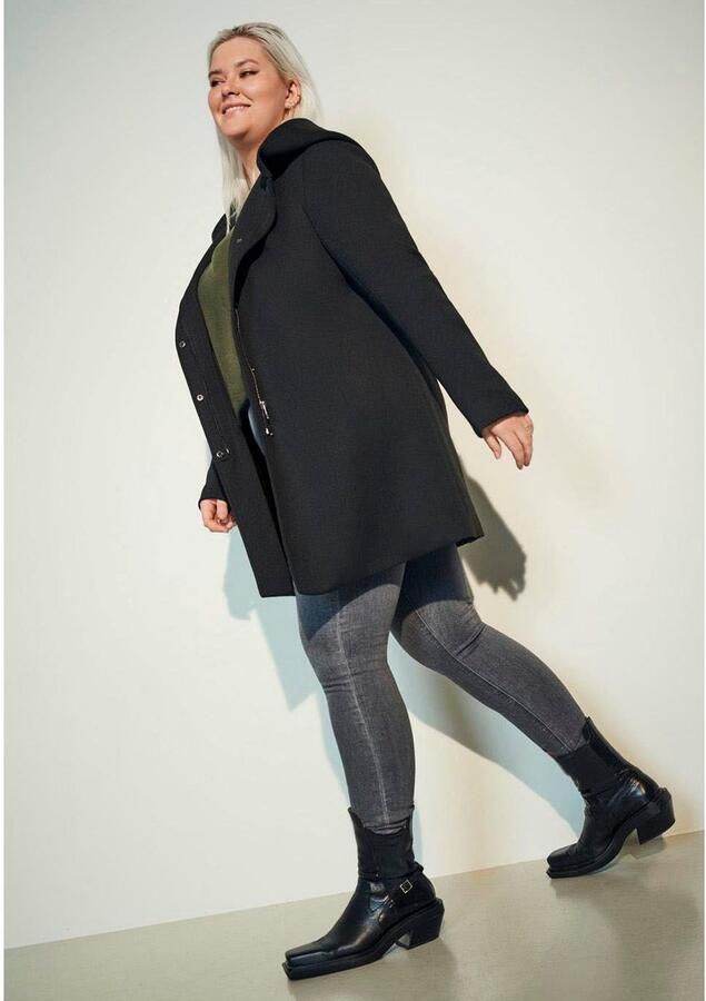 ONLY CARMAKOMA PLUS SIZE lange jas met capuchon model 'CARSEDONA LIGHT COAT' - Foto 9